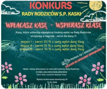 Konkurs od Rady Rodziców!!