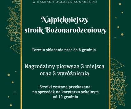 Uwaga! Konkurs na Najpiękniejszy Stroik Bożonarodzeniowy