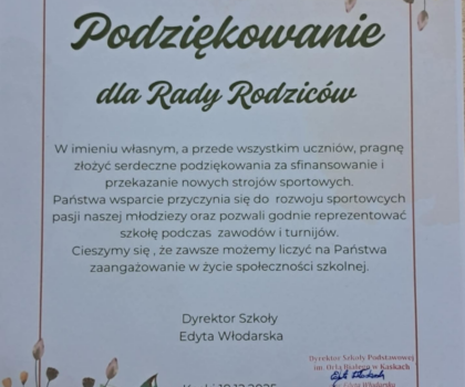 Podziękowanie